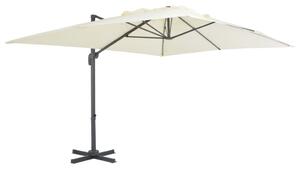 Parasol ogrodowy z przenośną podstawą, piaskowy
