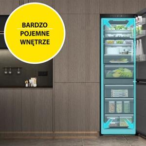 Lodówka HISENSE RB3K330SAIC 330l ExtraSpace 35dB No frost 185cm do obudowy WiFi Connectlife Srebrna Metal Cooling