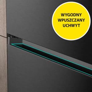 Lodówka HISENSE RB3K330SAIC 330l ExtraSpace 35dB No frost 185cm do obudowy WiFi Connectlife Srebrna Metal Cooling