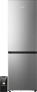 Lodówka HISENSE RB3K330SAIC 330l ExtraSpace 35dB No frost 185cm do obudowy WiFi Connectlife Srebrna Metal Cooling