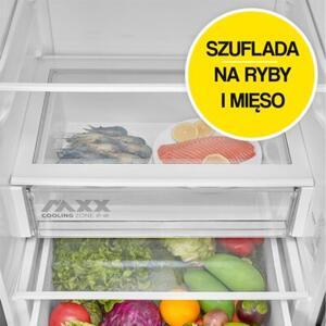 Lodówka MIDEA MDRB600MME46 No Frost 201cm Stal nierdzewna