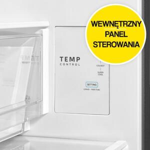 Lodówka MIDEA MDRB600MME46 No Frost 201cm Stal nierdzewna