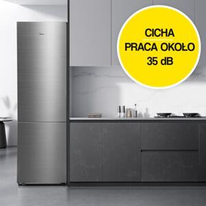 Lodówka MIDEA MDRB600MME46 No Frost 201cm Stal nierdzewna