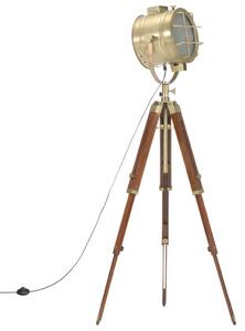 Lampa podłogowa na trójnogu, lite drewno mango, 165 cm