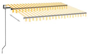 Automatycznie zwijana markiza, LED i czujnik wiatru, 350x250 cm