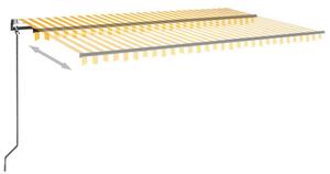 Automatycznie zwijana markiza, LED i czujnik wiatru, 500x300 cm