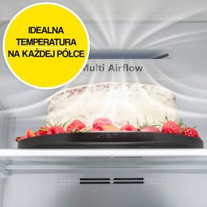 Lodówka HISENSE RQ760N4SASE MD Side by Side No Frost 178.5cm Srebrna Kostkarka Wi-Fi ConnectLife My Fresh Choice