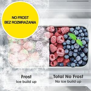 Lodówka HISENSE RQ760N4SASE MD Side by Side No Frost 178.5cm Srebrna Kostkarka Wi-Fi ConnectLife My Fresh Choice