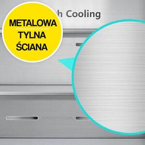 Lodówka HISENSE RQ760N4SASE MD Side by Side No Frost 178.5cm Srebrna Kostkarka Wi-Fi ConnectLife My Fresh Choice