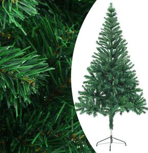 Sztuczna choinka z lampkami i bombkami, 150 cm, 380 gałązek