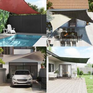 Żagiel przeciwsłoneczny, 160 g/m², taupe, 4,5x4,5 m, HDPE