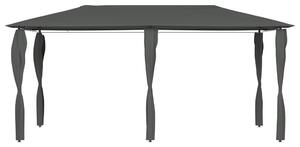 Altana z pokryciem słupków 2,98x5,3x2,59 m, antracyt, 160 g/m²
