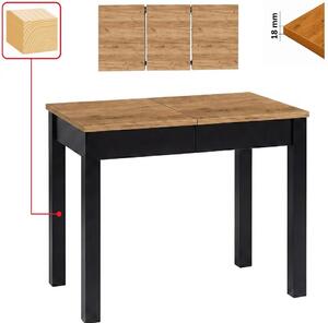 Stół 60x80/130 cm prostokątny rozkładany, blat do kantu 1,8 cm, nogi i calgi Drewniane „ Kwadratowe ” I ArtDHome