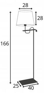Lampa stojąca podłogowa z abażurem stożek POINT