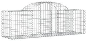 Kosze gabionowe, 8 szt., 200x50x60/80 cm, galwanizowane żelazo