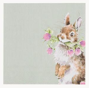 Serwetka z papieru The Flower Pot Rabbit, 80 szt