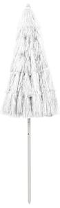 Parasol plażowy w hawajskim stylu, biały, 240 cm