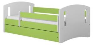 Łóżko dziecięce CLASSIC 2 140x80 zielone bez szuflady/bez materaca