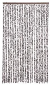 Zasłona przeciwko owadom, brązowo-beżowa, 118x220 cm, szenil