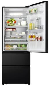 Lodówka HISENSE RT641N4WFE1 3D SkyLine No Frost 200cm Czarna Wi-Fi ConnectLife Metal Tech Cooling