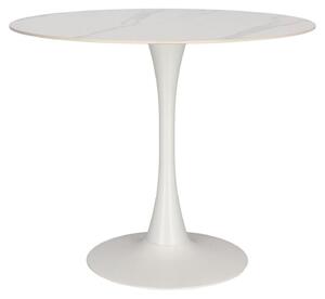 STÓŁ OKRĄGŁY Skinny Premium Stone BIAŁY MARMUR