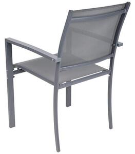 Zestaw krzeseł ogrodowych SASKA GARDEN 1065007 Szary (2 szt.)