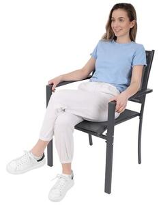 Zestaw krzeseł ogrodowych SASKA GARDEN 1065007 Szary (2 szt.)