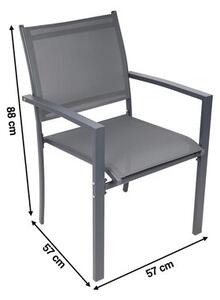 Zestaw krzeseł ogrodowych SASKA GARDEN 1065007 Szary (2 szt.)