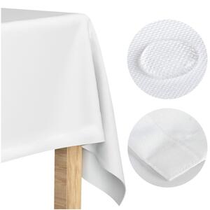 Obrus 130x200 Plamoodporny Klasyczny Elegant BiaÅy