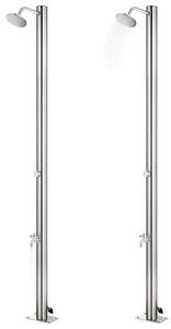 Prysznic ogrodowy 215 cm, stal nierdzewna