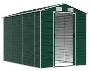 Szopa ogrodowa zielona 191x300x198 cm ocynkowana stal