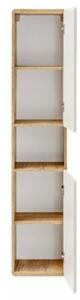 Szafka łazienkowa ARUBA 800 35 cm biała/dąb