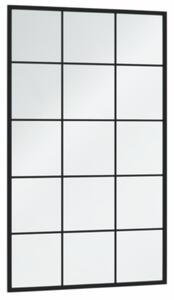 Lustra ścienne, 3 szt., czarna rama, 100 x 60 cm, metal