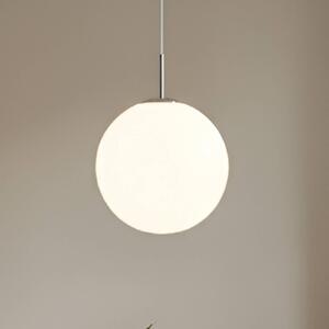 Lampa wisząca szklana Marike Lindby, możliwość ściemniania, biały / opal, salon / jadalnia, szkło, nowoczesny