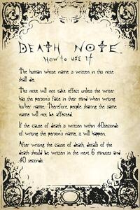 Plakat, Obraz Death Note - Rules, (61 x 91.5 cm)