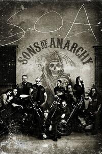 Plakat, Obraz Sons Of Anarchy - Synowie Anarchii - vintage, (61 x 91.5 cm)