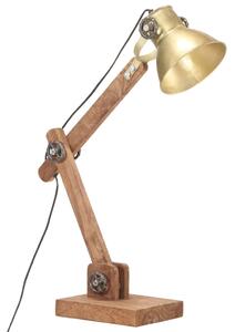 Industrialna lampa stołowa, mosiężna, okrągła, 58x18x90 cm, E27