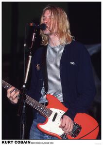 Plakat, Obraz Kurt Cobain Nirvana - New York Coliseum 1993, (59.4 x 84 cm)