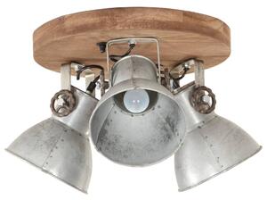 Industrialna lampa wisząca, 25 W, srebrna, 42x27 cm, E27