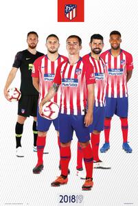Plakat, Obraz Atletico Madrid 2018 2019 - Grupo, (61 x 91.5 cm)