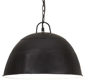 Industrialna lampa wisząca, 25 W, czarna, okrągła, 41 cm, E27