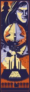 Plakat, Obraz Gwiezdne wojny cz Iii - Zemsta Sith w, (53 x 158 cm)