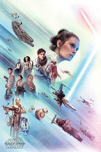 Plakat, Obraz Star Wars Skywalker - odrodzenie - Rey, (61 x 91.5 cm)