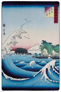 Plakat, Obraz Hiroshige - The Seven Ri Beach, (61 x 91.5 cm)