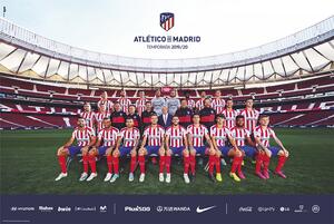 Plakat, Obraz Atletico Madrid 2019 2020 - Team, (61 x 91.5 cm)