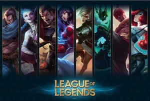 Plakat, Obraz League of Legends - Champions, (91.5 x 61 cm)