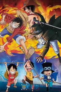 Plakat, Obraz One Piece - Ace Sabo Luffy, (61 x 91.5 cm)
