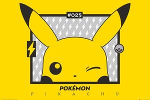 Plakat, Obraz Pokemon - Pikachu wink, (91.5 x 61 cm)