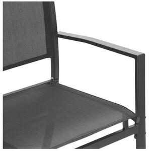Zestaw mebli ogrodowych EHOKERY Graciosa Black 4w1 Czarny