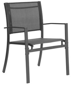 Zestaw mebli ogrodowych EHOKERY Graciosa Black 4w1 Czarny